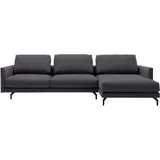 creation by rolf benz Ecksofa "CR.414, Designecksofa, Polsterecke, Breite 300cm, L-Form", schwarz (anthrazitgrau, schwarzgrau), B:300cm H:91cm T:172cm, CREATION BY ROLF BENZ, Sofas, Ecksofa, wahlweise aus feinstem Rindsleder oder hochwertigem Chenille