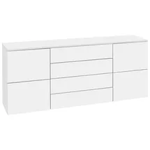 borchardt Möbel Kommode BORCHARDT MÖBEL "Rova", weiß (weiß matt), B:166cm H:72cm T:35cm, Spanplatte, Sideboards, Kommode, Breite 166 cm