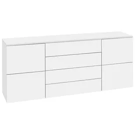 borchardt Möbel Kommode BORCHARDT MÖBEL "Rova", weiß (weiß matt), B:166cm H:72cm T:35cm, Spanplatte, Sideboards, Kommode, Breite 166 cm