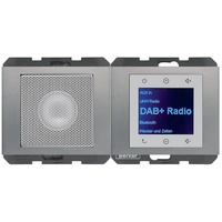 Berker Radio Touch mit Lautsprecher DAB+, Bluetooth K.x, edelstahl