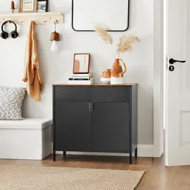 Songmics Kombikommode 40 x 76 x 40 cm Schwarz