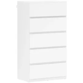 Homcom Kommode 55 x 34 x 100 cm Weiß