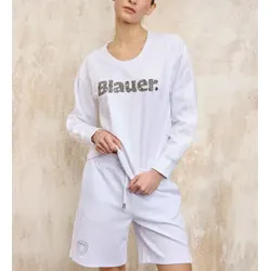 Blauer für Damen. 25SBLDF03257 Champey Gothic Sweatshirt weiß (M), Lässig, Baumwolle