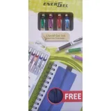 Pentel »EnerGel XM BL77 Gelschreiber mit Druckmechanik (Sortiert, 6-teiliges Set)