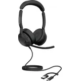 JABRA Evolve2 50 Telefon On Ear Headset kabelgebunden Stereo Schwarz Mikrofon-Rauschunterdrückung,