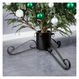 vidaXL Christbaumständer Schwarz 58x58x21 cm
