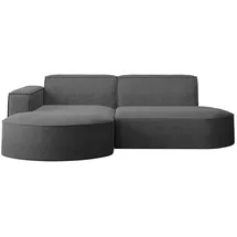 kaiser möbel Ecksofa, Sofa L form, Couch L form MODENA L STUDIO stoff Neve Dunkelgrau Links