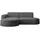 kaiser möbel Ecksofa, Sofa L form, Couch L form MODENA L STUDIO stoff Neve Dunkelgrau Links