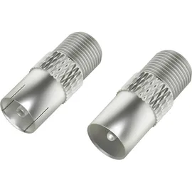 Hama SAT-Adapter-Set F-Kupplung - Koax-Stecker/F-Kupplung - Koax-Kupplung 2 Stk.
