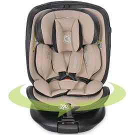 Lorelli Kindersitz Estate i-Size (40-150cm) Isofix, Stützbein, Sitz 360° drehbar beige
