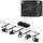 Paulmann 94469 CorDuo Seilsystem Cup Basisset GU5,3 max. 5x10W 230/12V Schwarz matt Chrom
