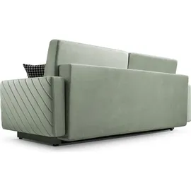 moeblo Schlafsofa CALIFORNIA – Sofa aus Samtstoff Couch für Wohnzimmer Sofagarnitur Polstersofa Wohnlandschaft Velours mit Bettfunktion, Bettkas...