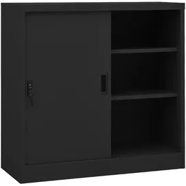vidaXL Schrank mit Schiebetüren 0 x 0 x 0 cm Grau