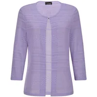GOLDNER Shirtjacke mit Häkchenverschluss lila 38