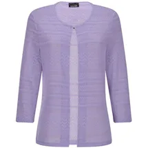 GOLDNER Shirtjacke mit Häkchenverschluss lila 38