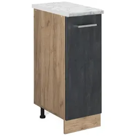 Vicco Unterschrank Apotheker R-Line 30 x 81,6 x 60 cm Schwarz