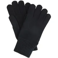 Tom Tailor Herren Handschuhe mit recyceltem Cashmere, schwarz, Uni,