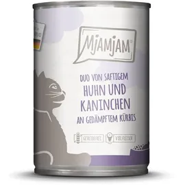 MjAMjAM DUO von Huhn & Kaninchen an Kürbis