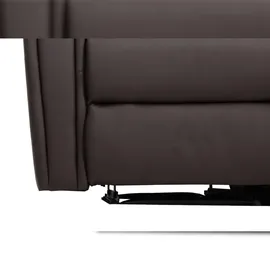 Mendler 2er Kinosessel HWC-K17, Relaxsessel Fernsehsessel Sofa, Nosagfederung Getränkehalter Fach ~ Kunstleder braun