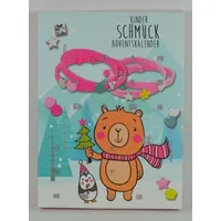 Schmuck Adventskalender für Mädchen Silikon Armband Armbänder pink rosa NEU/OVP