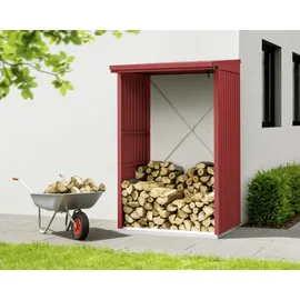 EcoStar Kaminholzregal Trend-V Typ 1 purpurrot