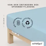 schlafgut Casual 120 x 200 - 130 x 200 cm blue light