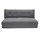 miliboo Zweisitzer-Schlafsessel aus grauem Stoff 140 x 90 x 80 cm Grau mit Kissen