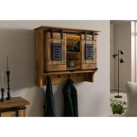 MASSIVMOEBEL24.DE Wandregal 90 x 30 x 75 cm Beige