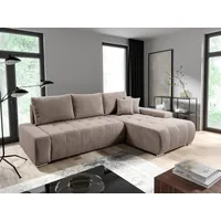 Fun Möbel Ecksofa Sofa mit Schlaffunktion VOGAR Stoff Poso