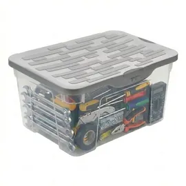 Rotho Ranger Aufbewahrungsbox 39 x 27 x 17,5 cm 13-tlg. transparent