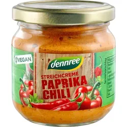 dennree Streichcreme Paprika Chili bio