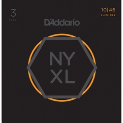 Daddario Saiten, NYXL1046-3P 10-46 Carbon Steel Alloy – 3er Set