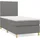 vidaXL Boxspringbett 100 x 200 cm Dunkelgrau