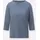 Casual Looks WITT WEIDEN 3/4-Arm-Shirt in jeansblau-ecru-gemustert | Gr.: 48,