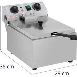 Royal Catering Elektro-Fritteuse - 10 L 3200 W Timer