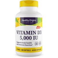 Healthy Origins Vitamin D3 5,000 Iu 360 Softgel Immune Gesundheit Vitamin D