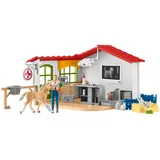 SCHLEICH® FARM WORLD Schleich 42502 Tierarzt-Praxis mit Haustieren,