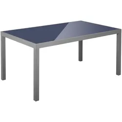 Tisch, BxHxL: 90 x 72 x 150 cm, Tischplatte: Sicherheitsglas - grau