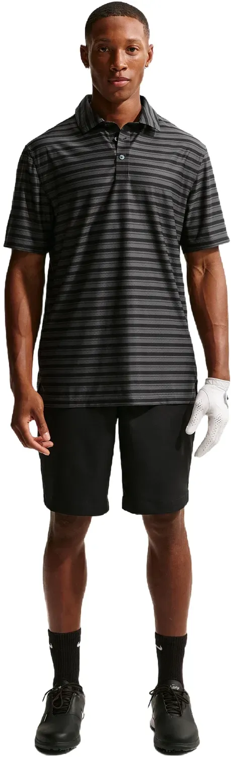 Nike Golf Polo Tailored Performance Stripe, schwarz/anthrazit