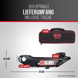 Heyner Wagenheber Stahl 1-tlg. 38,5 cm schwarz