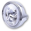 LED Scheinwerfer mit Kurvenlicht, LTD Typ 8, Hauptscheinwerfer 7 Zoll - Verchromt