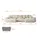 altdecor Eckcouch Samt U-Form 3-Sitzer Beige/Braun