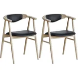 Hammel Furniture Holzstuhl Findahl by Hammel Tradition Leder beige