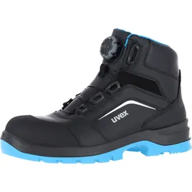 Uvex 2 xenova Stiefel S3 schwarz, blau Weite 11 38 (S3, 38)