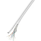 TRU Components Duplex-Netzwerkkabel CAT 6 SF/UTP 8 x 2 x 0.196mm2 Weiß