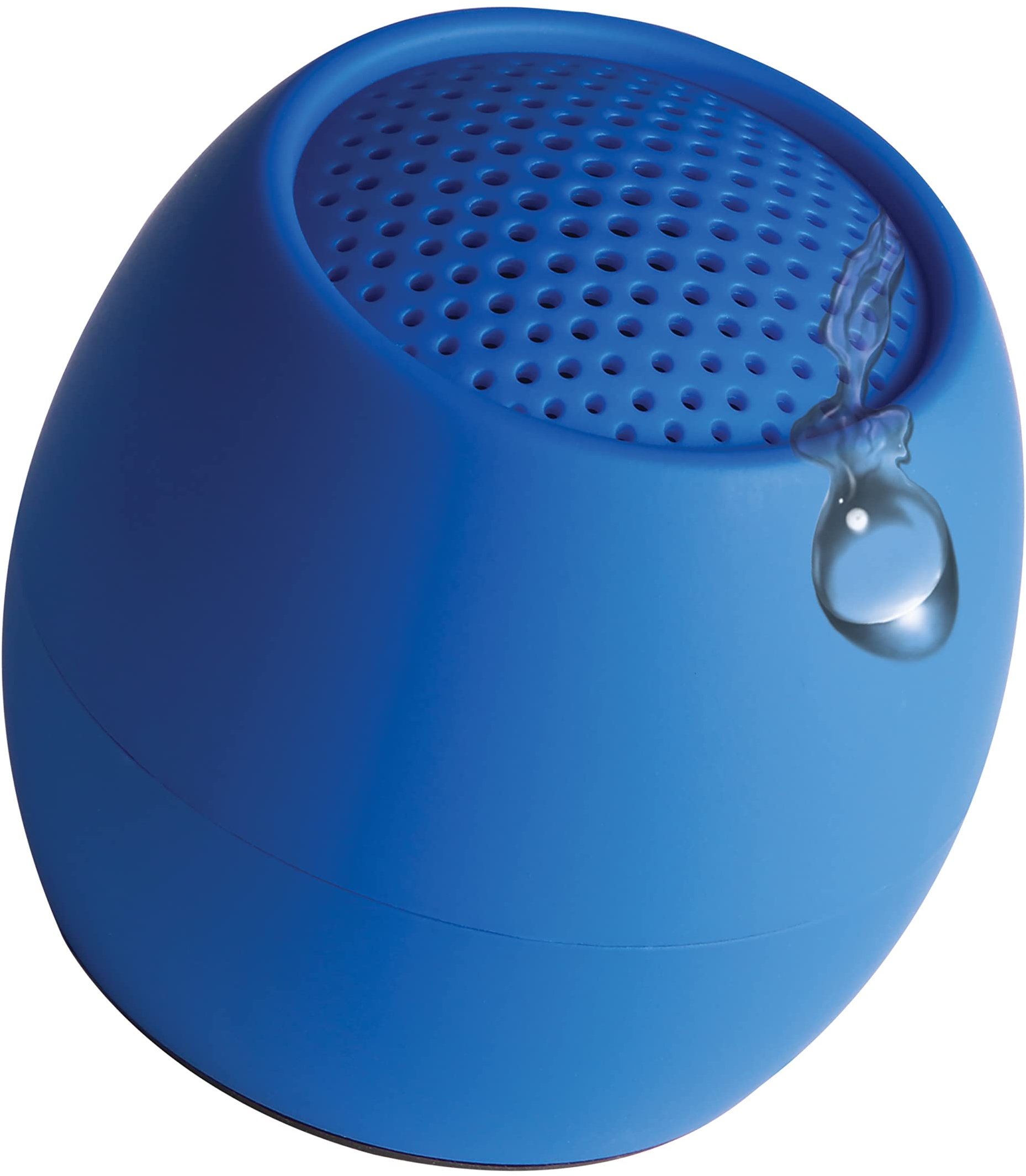 Boompods Zero Mini tragbarer Bluetooth Lautsprecher - Kabelloser Lautsprecher, IPX6 wasserdicht, 5 Std Spielzeit, Outdoor Speaker klein, Mikrofon & Dual Pairing, für Dusche, Reisen, iPhone, Blau