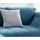 luma-home Ecksofa Schlafcouch Polsterecke L-Garnitur Bettkasten mit Ottomane links, in Blau, / 17102 - Blau