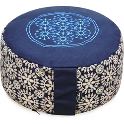 Meditationskissen Vintage Org Medium Meditation Dunkel Blau Bequem YOGISHOP.COM blau No Size