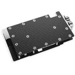 Alphacool 10261, Rückenplatte, Aluminium, Chrom, Kupfer, Schwarz, Chrom, 1/4", 6