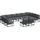 vidaXL Garten-Sofa-Set 12-tlg. schwarz